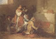 Francisco de Goya The Ill-Matched Couple (mk05) oil on canvas